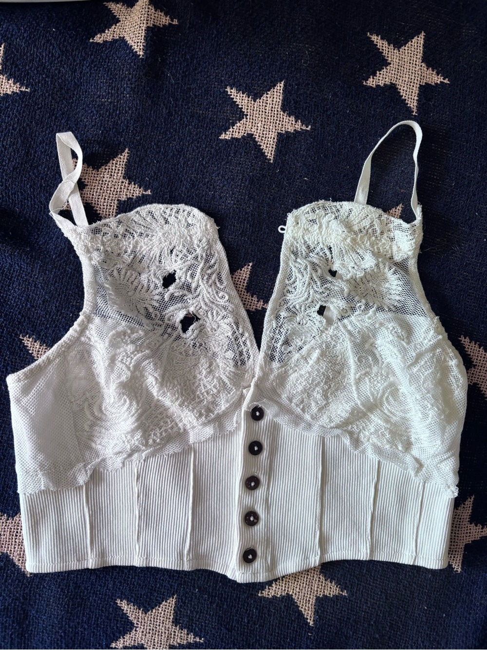 Free People White Button-Front Tank - Picture 3 of 4